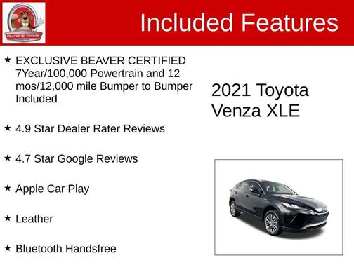 2021 Toyota Venza XLE