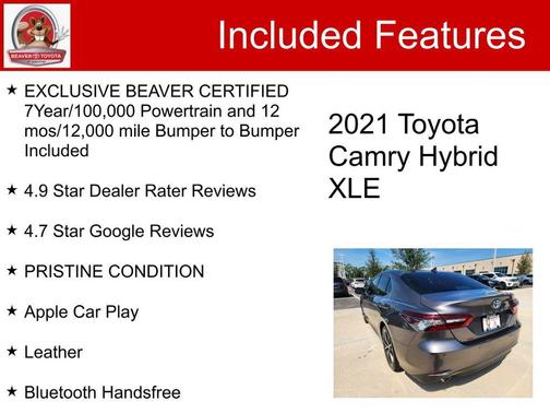 2021 Toyota Camry Hybrid XLE