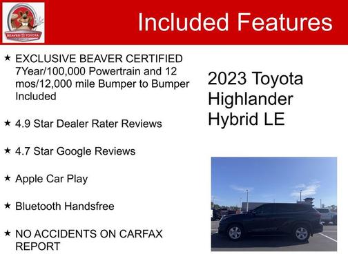 2023 Toyota Highlander Hybrid LE
