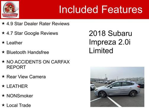 2018 Subaru Impreza 2.0i Limited