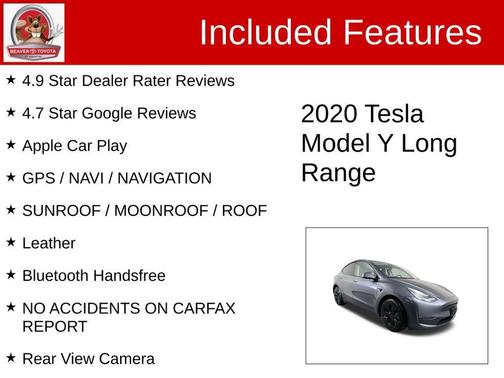 Midnight Silver Metallic 2020 Tesla Model Y Long Range Dual Motor All-Wheel Drive
