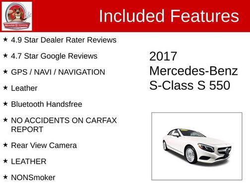 2017 Mercedes-Benz S-Class S 550