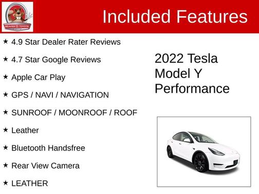 2022 Tesla Model Y Performance Dual Motor All-Wheel Drive