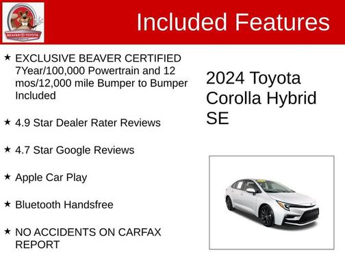 2024 Toyota Corolla Hybrid SE