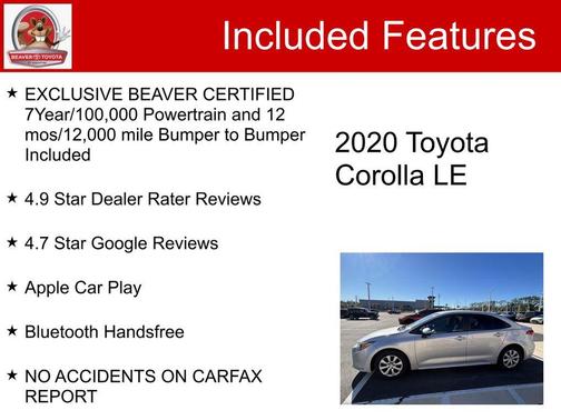 2020 Toyota Corolla LE