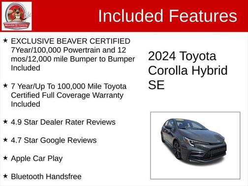 2024 Toyota Corolla Hybrid SE