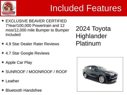 2024 Toyota Highlander Platinum