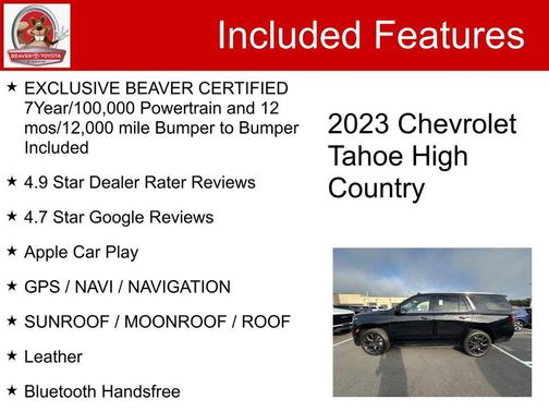 2023 Chevrolet Tahoe 4WD High Country