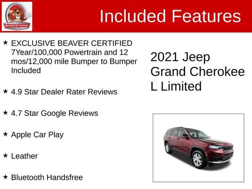 Velvet Red Pearlcoat 2021 Jeep Grand Cherokee L Limited