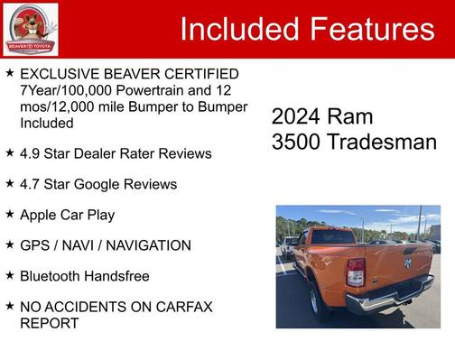 2024 RAM 3500 Tradesman Crew Cab 4x4 8' Box