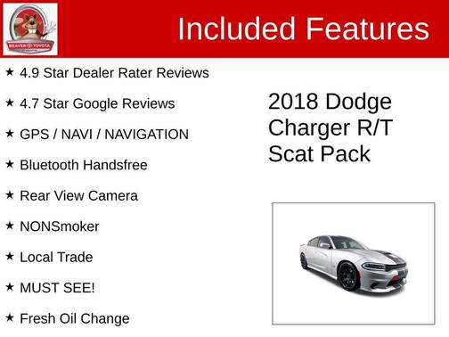 Billet Clearcoat 2018 Dodge Charger R/T Scat Pack