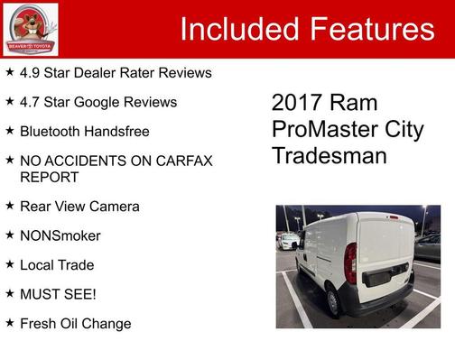 2017 RAM ProMaster City Tradesman