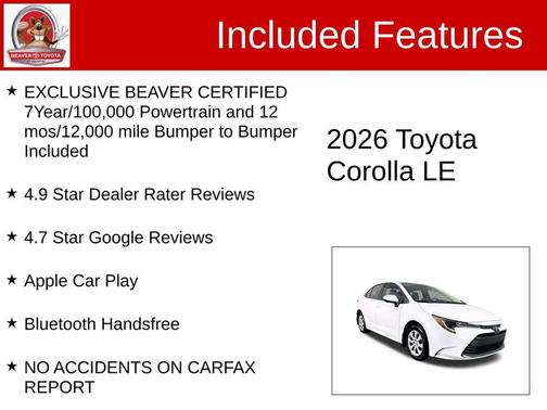 2026 Toyota Corolla LE