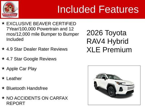 Ice Cap 2026 Toyota RAV4 XLE Premium