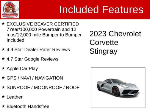 2023 Chevrolet Corvette Stingray w/3LT