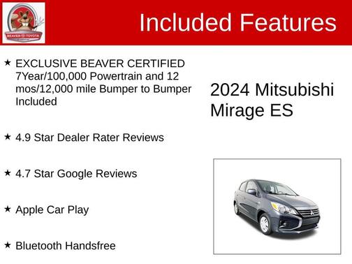 2024 Mitsubishi Mirage ES