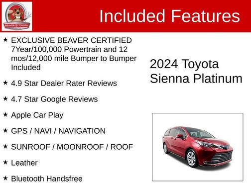 2024 Toyota Sienna Platinum