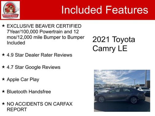 2021 Toyota Camry LE