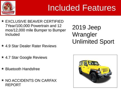 2019 Jeep Wrangler Unlimited Sport