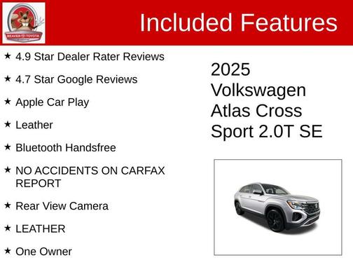 Silver Mist Metallic 2025 Volkswagen Atlas Cross Sport 2.0T SE w/Technology