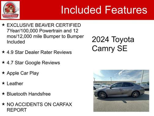 Predawn Gray Mica 2024 Toyota Camry SE
