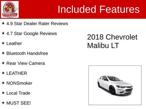 Silver Ice Metallic 2018 Chevrolet Malibu LT