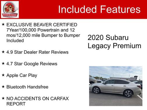 2020 Subaru Legacy Premium
