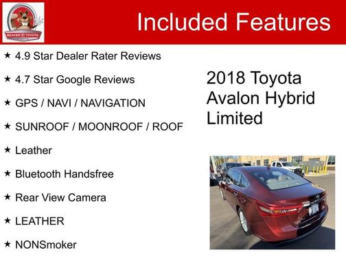 2018 Toyota Avalon Hybrid Limited