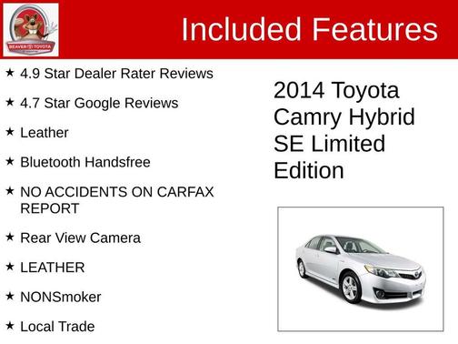 2014 Toyota Camry Hybrid SE Limited Edition