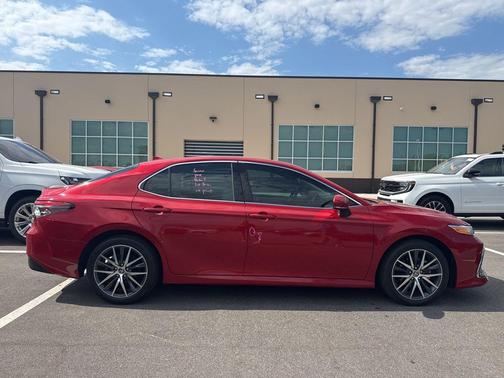 Supersonic Red 2024 Toyota Camry Hybrid XLE
