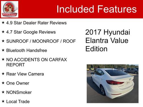 2017 Hyundai ELANTRA Value Edition