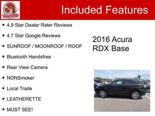 Crystal Black Pearl 2016 Acura RDX Base