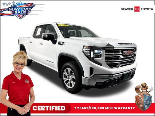 Summit White 2025 GMC Sierra 1500 SLT