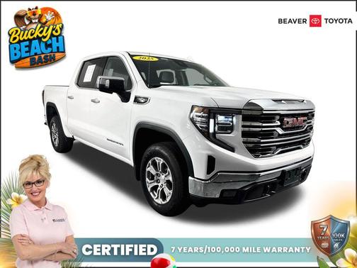 Summit White 2025 GMC Sierra 1500 SLT