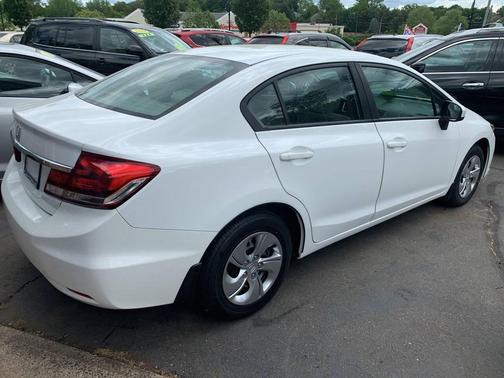 White 2014 Honda Civic LX