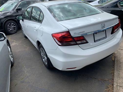 White 2014 Honda Civic LX
