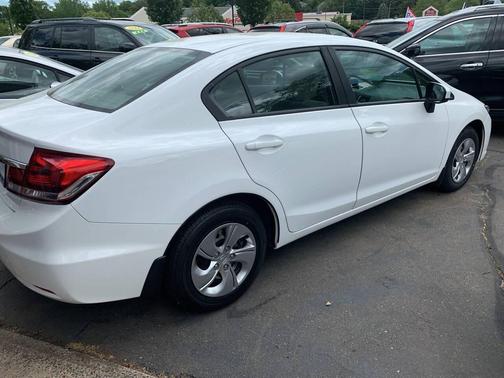 White 2014 Honda Civic LX
