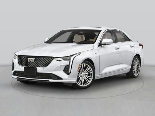 Crystal White Tri-Coat 2024 Cadillac CT4 Sport