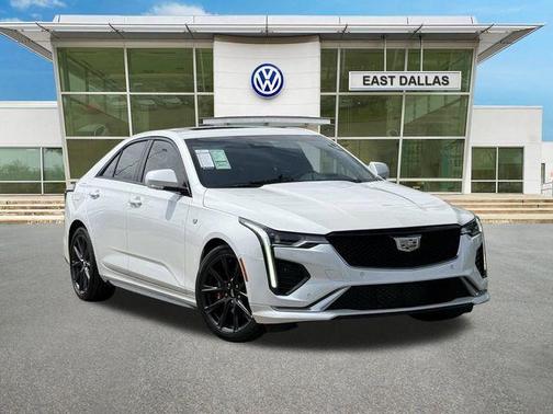 Crystal White Tri-Coat 2024 Cadillac CT4 Sport