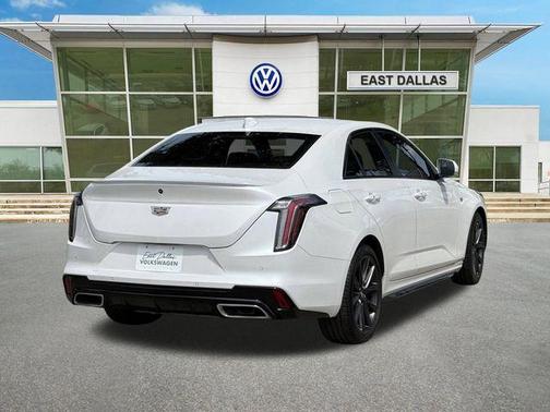 Crystal White Tri-Coat 2024 Cadillac CT4 Sport