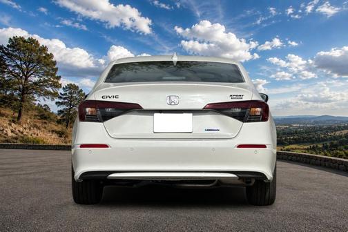 Platinum White Pearl 2026 Honda Civic Hybrid Sport