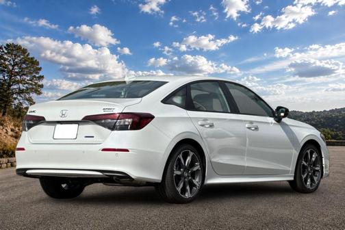 Platinum White Pearl 2026 Honda Civic Hybrid Sport