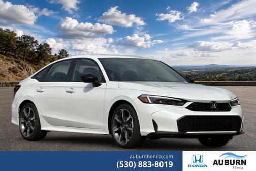 Platinum White Pearl 2026 Honda Civic Hybrid Sport