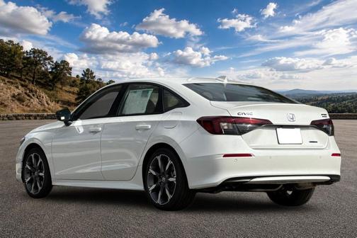 Platinum White Pearl 2026 Honda Civic Hybrid Sport