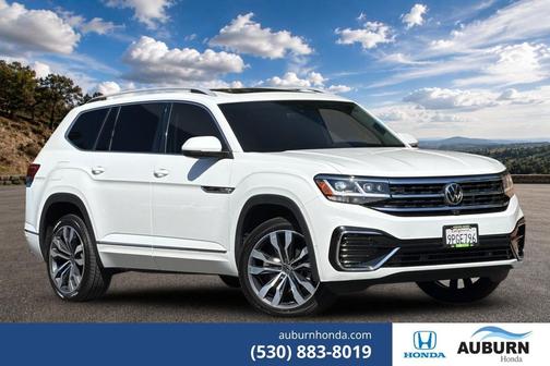 Pure White 2022 Volkswagen Atlas 3.6L SEL Premium