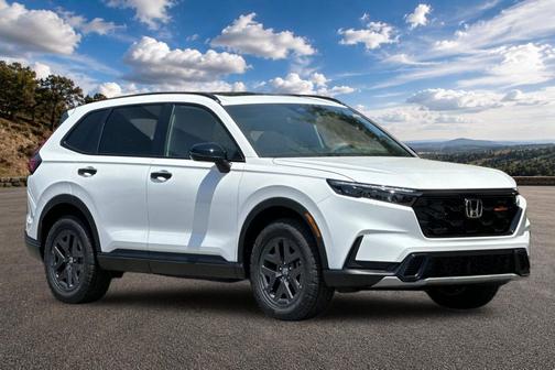 Platinum White Pearl 2026 Honda CR-V Hybrid TrailSport AWD