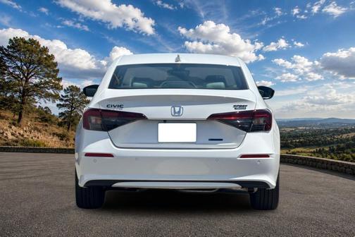 Platinum White Pearl 2026 Honda Civic Hybrid Sport Touring