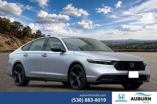 Solar Silver Metallic 2026 Honda Accord Hybrid Sport-L