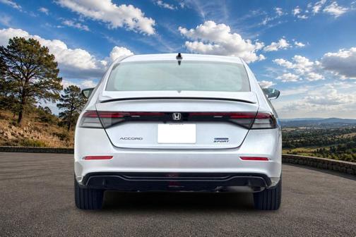 Solar Silver Metallic 2026 Honda Accord Hybrid Sport-L