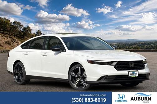 Platinum White Pearl 2026 Honda Accord Hybrid Sport